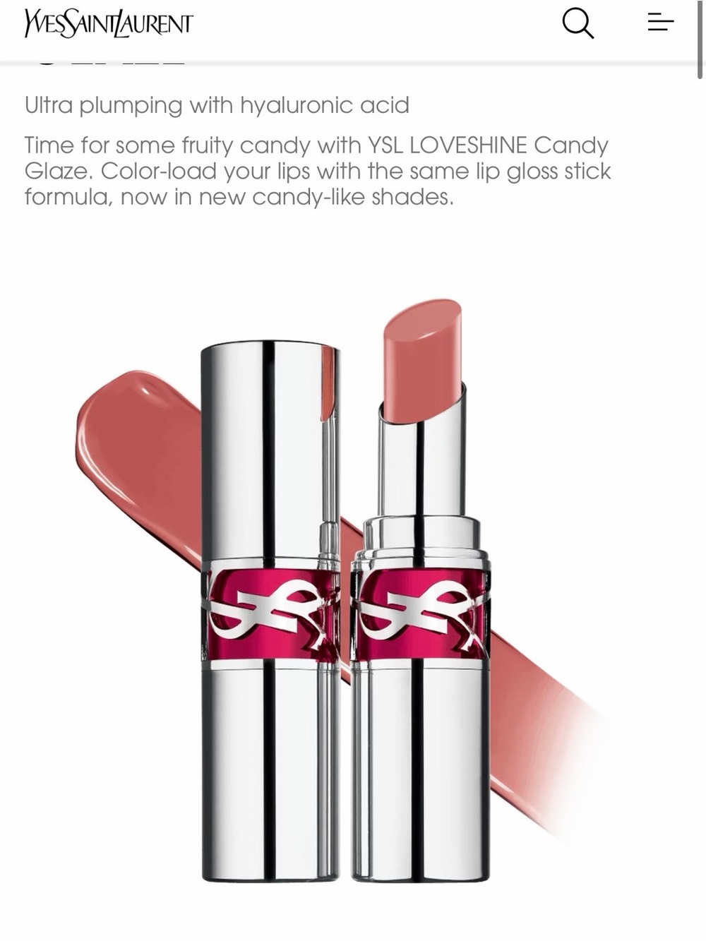 Yves Saint Laurent LOVESHINE Lipstick - Rose Nude Sheen